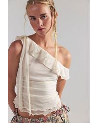 Free People - Isla Off-The-Shoulder Ruched Sleeveless Top - Lyst