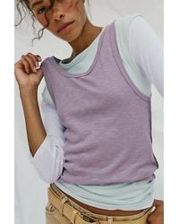 Free People - Tinsley Twofer Short Sleeve Top - Lyst