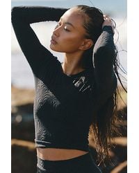 Seea - Palomar Uv Protection Crop Top Rashguard - Lyst