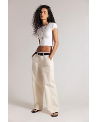 Free People - Yours Truly Low-Rise Cargo Chino Pants - Lyst