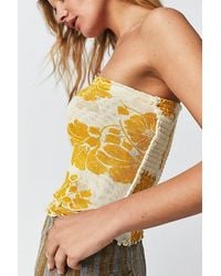 Free People - Poppy Tube Top At In Sunny Combo, Size: Small - Lyst