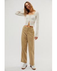 Dockers - Original Khaki High Straight Jeans At Free People In Harvest Gold, Size: 26 - Lyst
