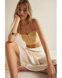Intimately By Free People - Moonlit Meadow Lace Strapless Corset Bralette By - Lyst