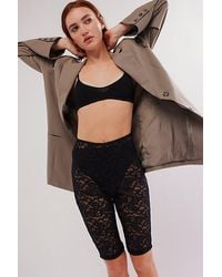 Free People - All Day Lace Capris - Lyst