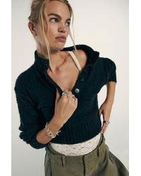 Free People - Tucked Henley Pullover - Lyst