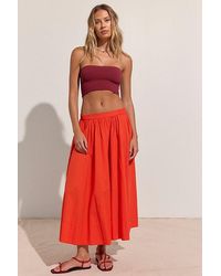 free-est - Lowen Midi Skirt By - Lyst