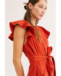Free People Louis Jumpsuit By Endless Summer - Red