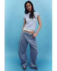Free People - Spotlight Menswear Barrel Trousers - Lyst