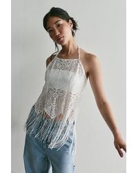 For Love & Lemons - Siren Fringe Top - Lyst