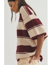 Free People - Margot Stripe Softspun Sweater Tee - Lyst