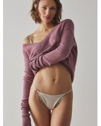 Free People Bowie Thong - Purple