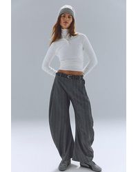 Free People - Spotlight Menswear Barrel Trousers - Lyst
