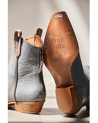 Free People - Wesley Ankle Boots At Free People In Sky, Size: Eu 38.5 - Lyst