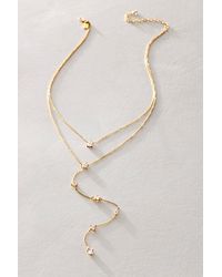 SET & STONES - Double Lariat Necklace - Lyst
