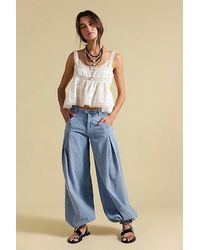 Free People - Essential Lotus Balloon Jeans - Lyst