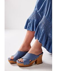 Free People - Mallory Criss Cross Clogs - Lyst