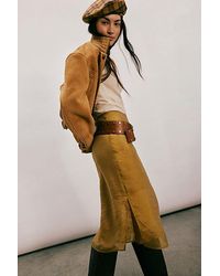 Free People - Sheer Luck Midi Skirt - Lyst