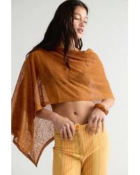 Free People - Maggie Everyday Asymmetrical Knit Poncho Jacket - Lyst