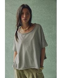Free People - Rex Oversized Cotton Tee - Lyst