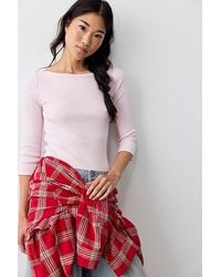 Free People - Atlas Boat Neck Top - Lyst