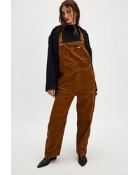 Wrangler - Straight-leg Bib Cord Overalls - Lyst