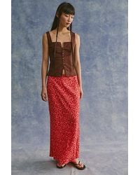 Free People - Bonita Printed Maxi Skirt - Lyst