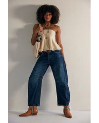 Free People - We The Free Good Luck Mid-Rise Barrel Jeans - Lyst