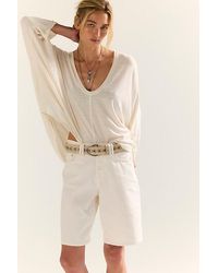 Free People - Like No Other Silk Long Sleeve Tee - Lyst