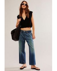 RE/DONE - Loose Crop Jeans - Lyst
