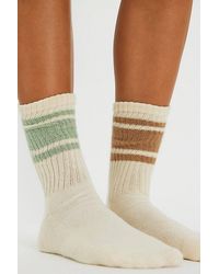 Free People - Mono Stripe Crew 2 Pack Socks - Lyst