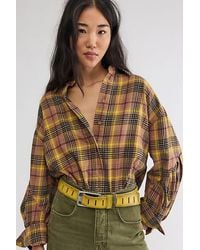 Free People - Selene Oversized Flannel - Lyst