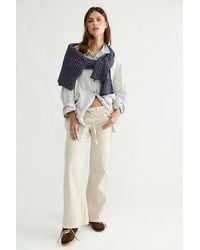 Free People - Break The Ice Linen Slouch Flare Pants - Lyst
