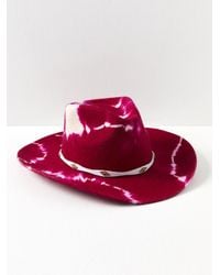 Free People Rodeo In La Cowboy Hat - Red