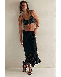 Free People - Long Lost Lover Maxi Slip Skirt - Lyst