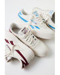Reebok - Club C Double Sneakers At Free People In Essential Blue, Size: Us 8 - Lyst