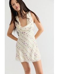 Frankie's Bikinis - Chloe Silk Mini Slip Dress - Lyst