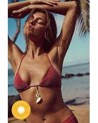 free-est - Michelle Lurex Bikini Top - Lyst