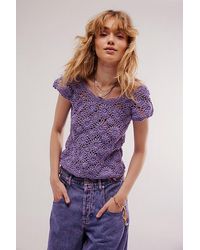 Free People - We The Free Alicia Crochet Sweater - Lyst