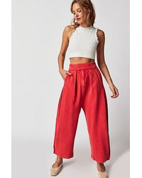 Free People - Cool Harbor Wide-leg Pants At In High Risk, Size: Xs - Lyst