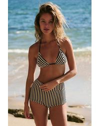 Rhythm - Terry High-Waisted Boyshort Bikini Bottoms - Lyst
