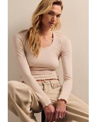 Intimately By Free People - Base Layer Thermal Scoop Neck Long Sleeve By - Lyst