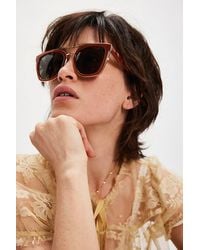 Free People - Chloe Polarized Aviator Sunglasses - Lyst