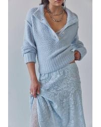 Free People - Tucked Henley Pullover - Lyst