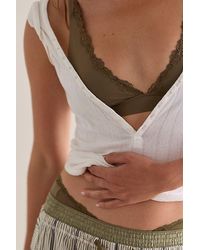 Intimately By Free People - Charlie Lace Microfiber Plunge Bralette By - Lyst