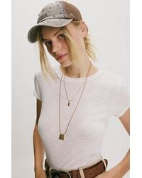 Free People - So Billie Studdded Washed Baseball Cap - Lyst