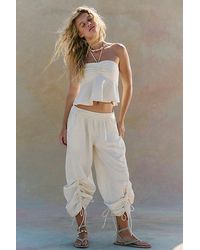Free People - Lunasol Cotton-Linen Pant Set - Lyst