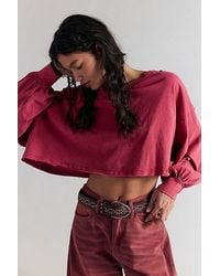 Free People - Sandy Long Sleeve Top - Lyst