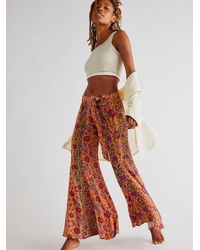 Cotton Grandpa Crochet Flare Pants 