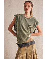 Free People - Our Time Tee At Free People In Mulled Basil, Size: Xs - Lyst