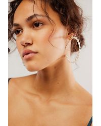 Free People - Thinking Of You Pearl Hoops - Lyst